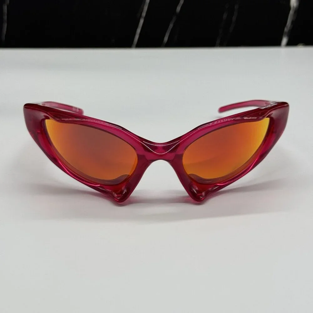 NEW BALENCIAGA SUNGLASSES RED UNISEX BALENCIAGA BB0352S 006